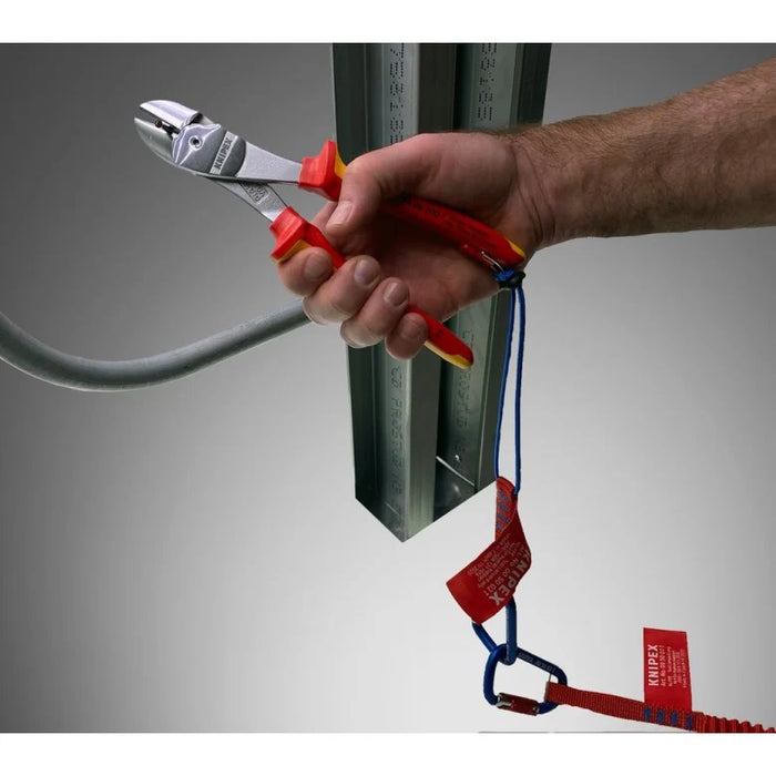 KNIPEX (00 50 05 T BKA) Tool Tethering Lanyard with Captive Eye Carabiner