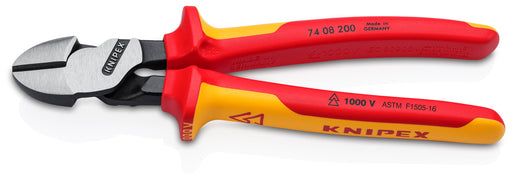 KNIPEX 8" High Leverage Diagonal Cutters-1000V Insulated