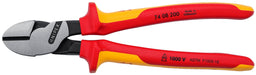 KNIPEX 8" High Leverage Diagonal Cutters-1000V Insulated