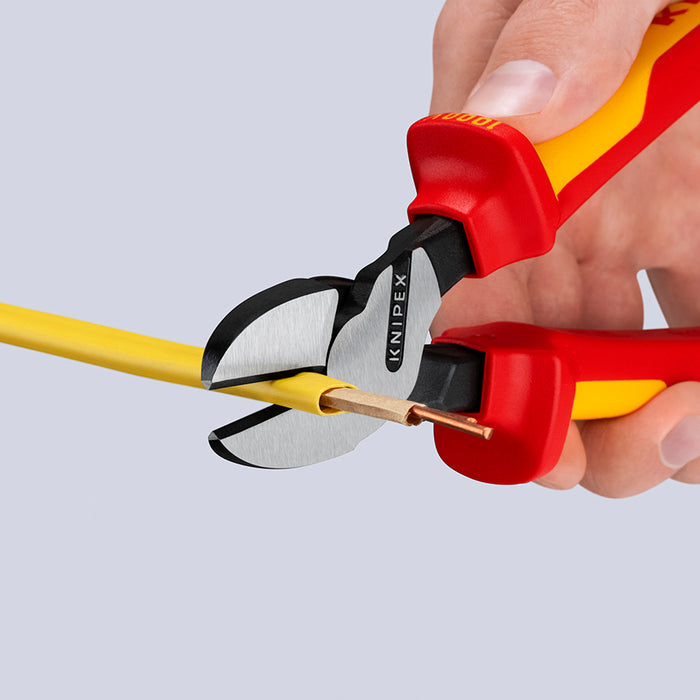 KNIPEX 8" High Leverage Diagonal Cutters-1000V Insulated