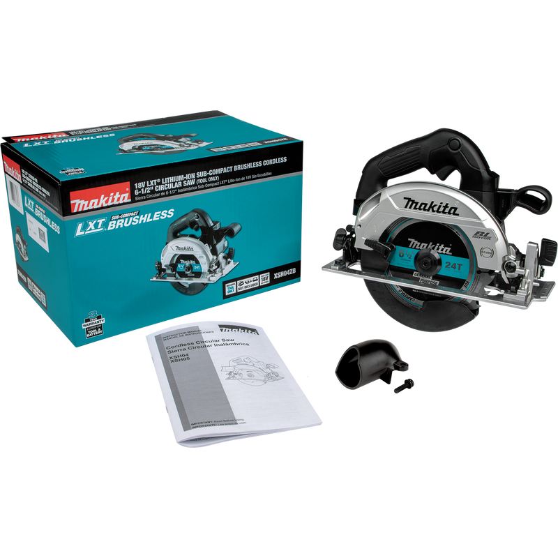 Sierra circular subcompacta de 6-1/2” sin escobillas Makita (XSH04ZB) LXT® (solo herramienta) 