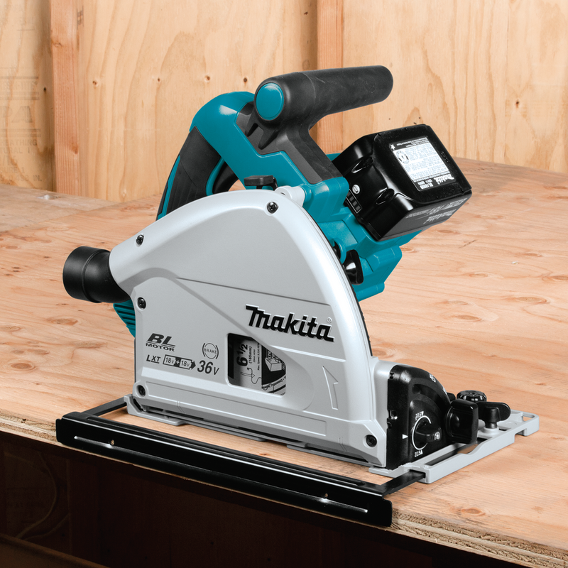 Makita (XPS01PTJ) Juego de sierra circular de inmersión de 6-1/2" LXT® sin escobillas de 36 V (X2) 