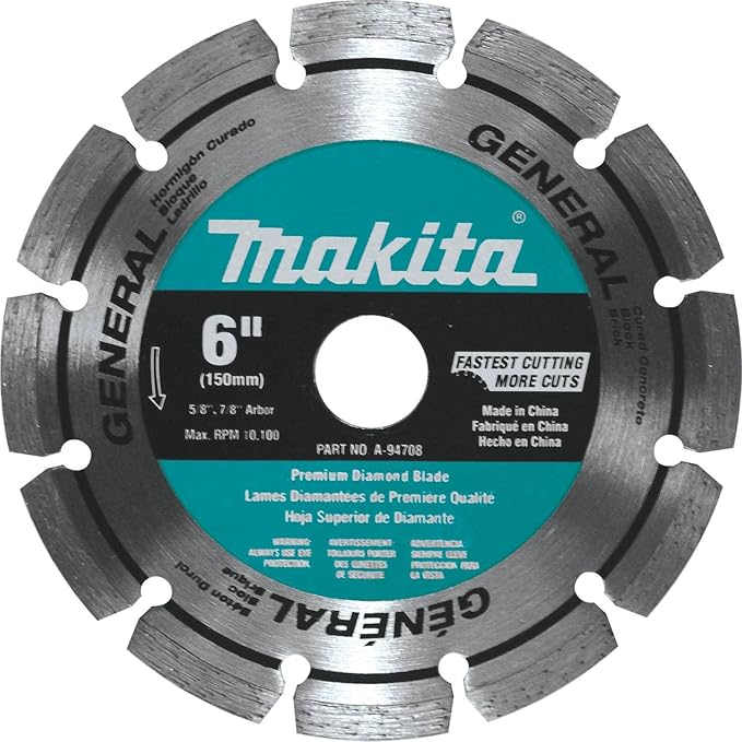 Makita (A-94708) 6" Segmented Rim General Purpose Diamond Saw Blade