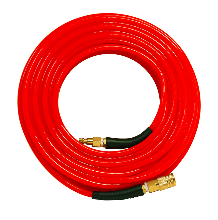 Spotnails (HP14100CPR) 1/4"x100' Poly Hose Red with Fitting