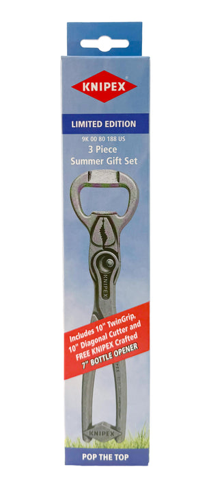 KNIPEX 3 Pc Summer Gift Set with Free 7" Bottle Opener