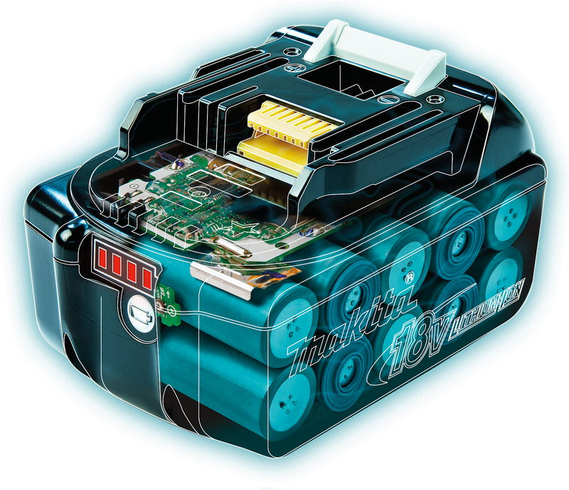 Makita (BL1850BDC2) 18V LXT® Battery and Rapid Optimum Charger Starter Pack, (5.0Ah)
