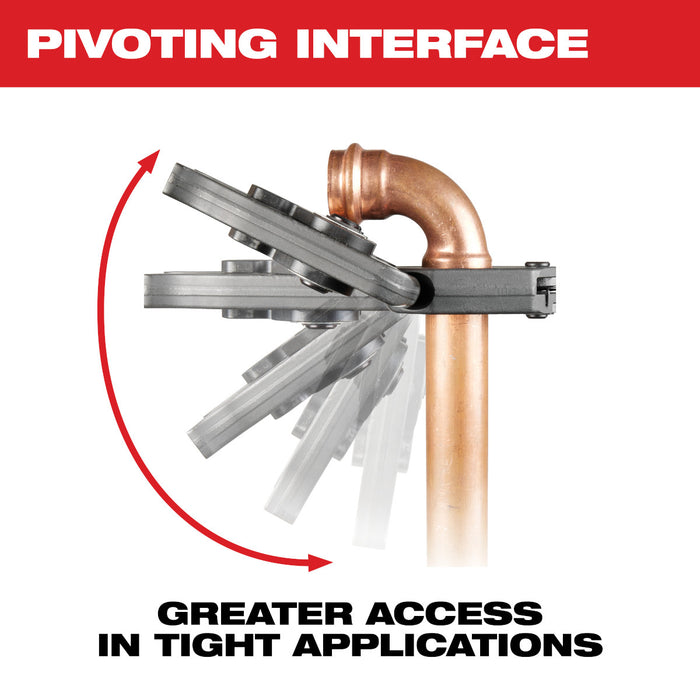 Milwaukee (49-16-2692X) 1/2" - 2" CTS-V Pivoting Press Ring Kit for M18™ FORCE LOGIC™ Press Tools