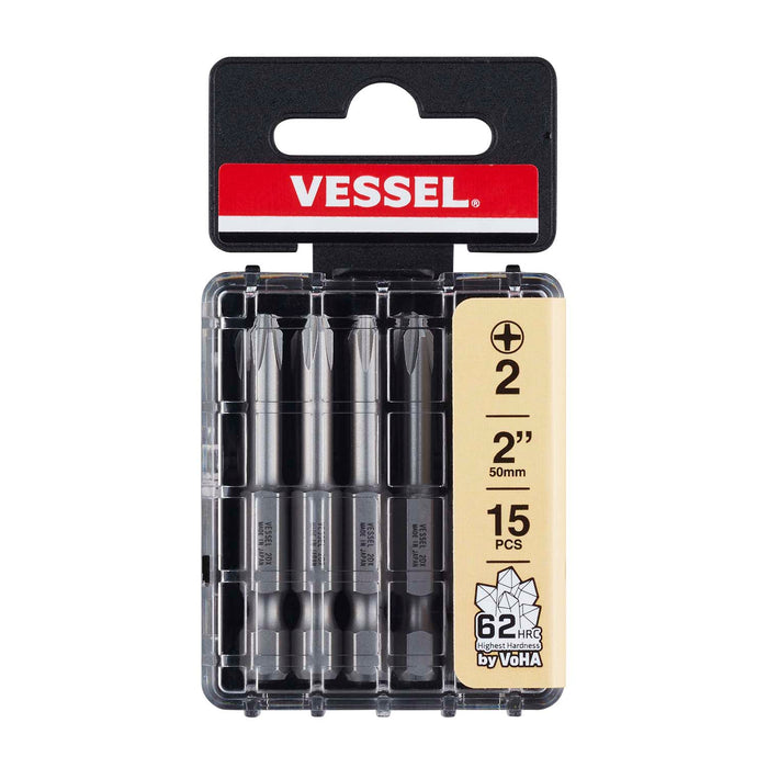 VESSEL (DWPH250P15T) DRYWALLER Power Bit Set, PH2 (15pc.)