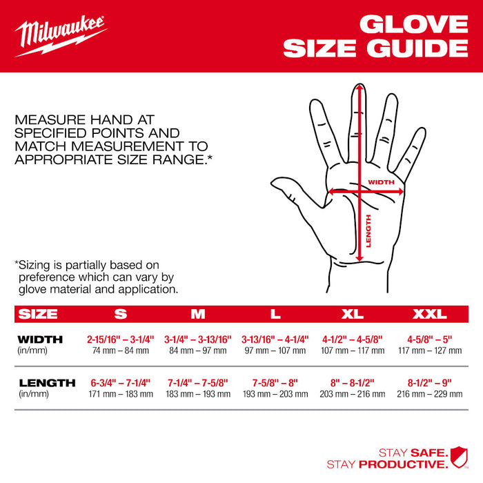 Milwaukee (48-22-8903) Cut Level 1 Nitrile Dipped Gloves - XL