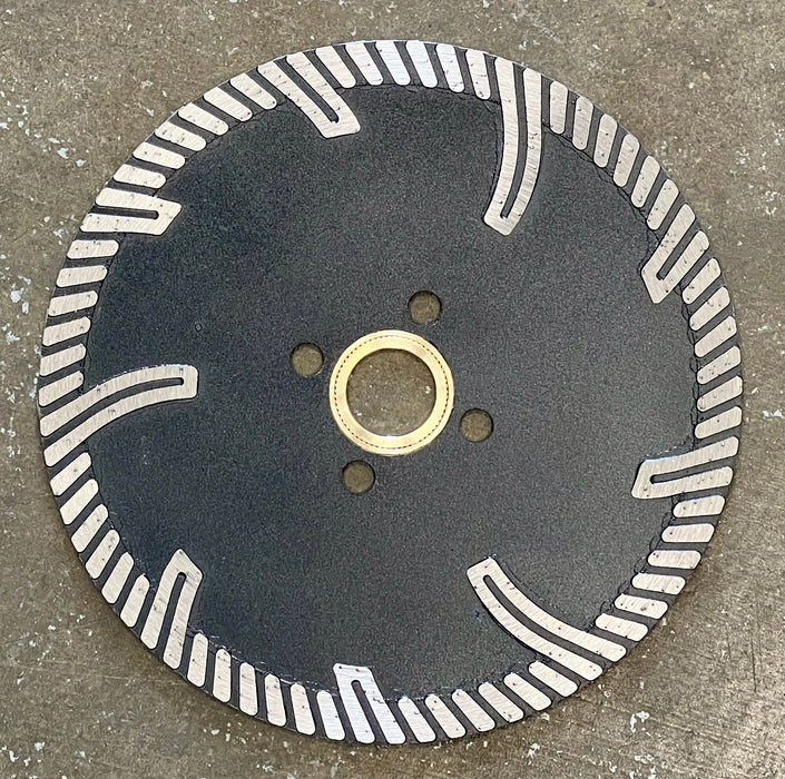 Pro Diamond  5" 10MM Segment Continuous Turbo  Blades w/ V-shape Segment for Granite