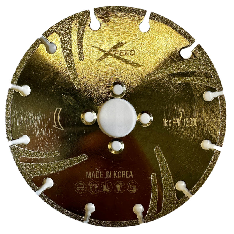 Pro Diamond Marble Blade - Supreme 5" x 0.085 x 7/8"- 5/8" w/ side diamond