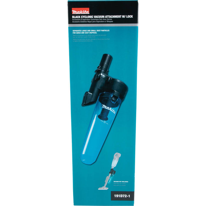 Makita (191D72-1) Black Cyclonic Vacuum Attachment w/ Lock, XLC03, XLC04