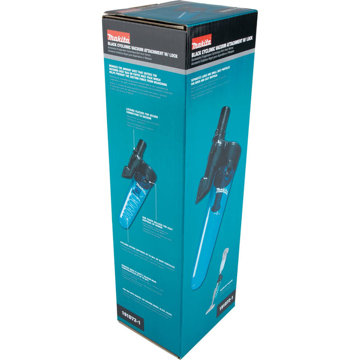 Makita (191D72-1) Black Cyclonic Vacuum Attachment w/ Lock, XLC03, XLC04