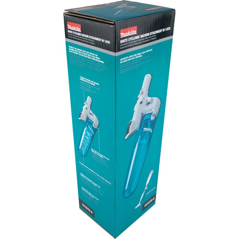Makita (191D70-5) White Cyclonic Vacuum Attachment w/ Lock, XLC03, XLC05