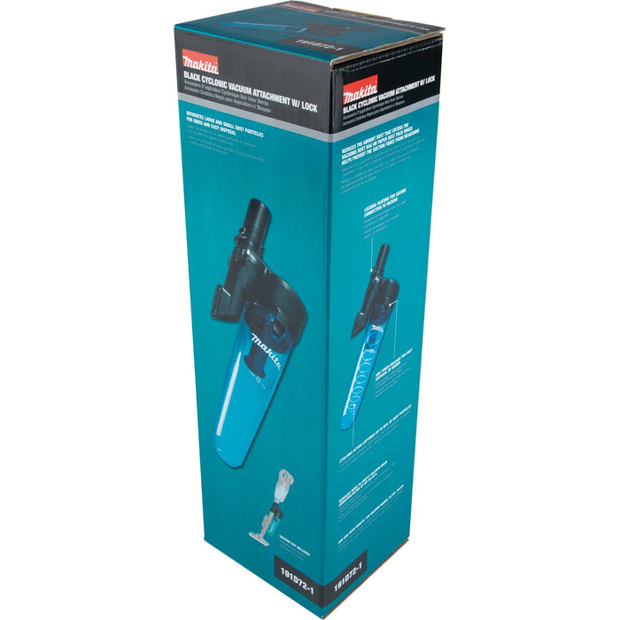 Makita (191D72-1) Black Cyclonic Vacuum Attachment w/ Lock, XLC03, XLC04