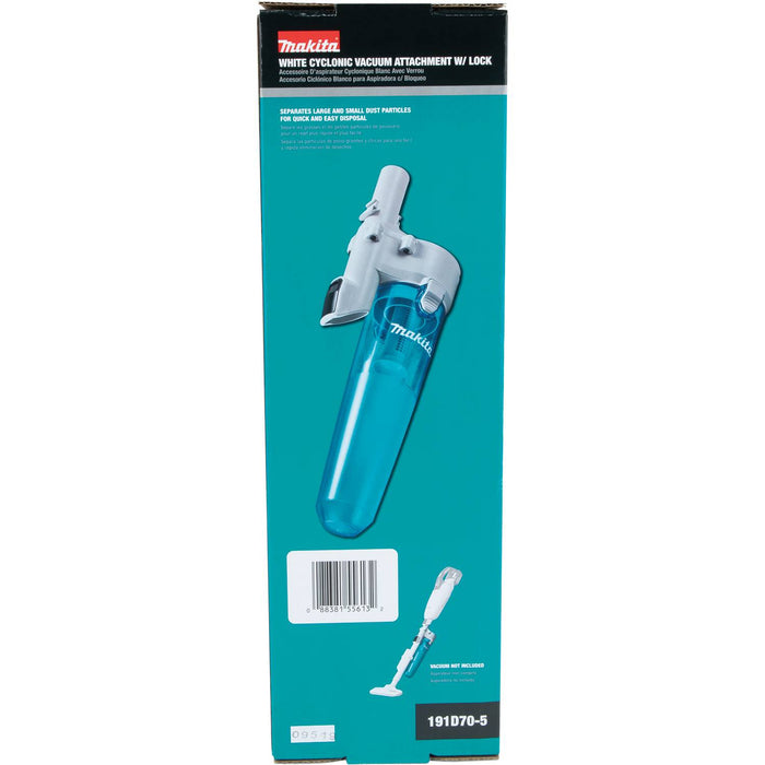 Makita (191D70-5) White Cyclonic Vacuum Attachment w/ Lock, XLC03, XLC05
