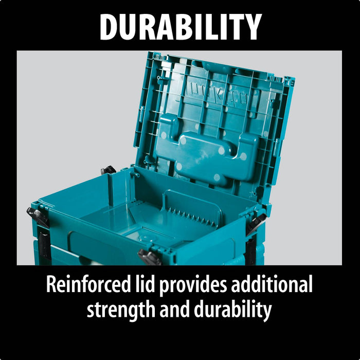 Makita (197211-7) MAKPAC Interlocking Case, Medium, 6-1/2" x 15-1/2" x 11-5/8"