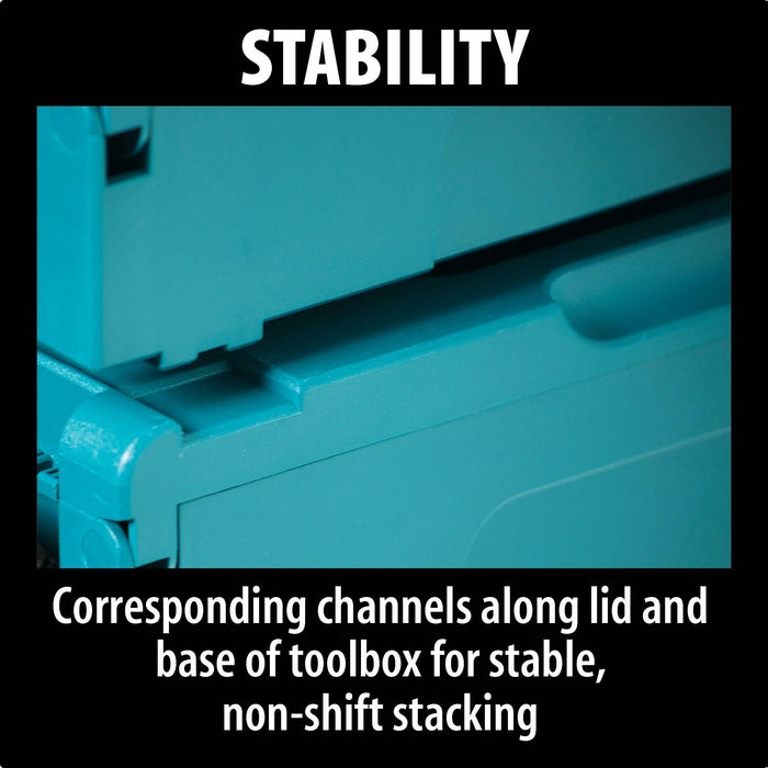 Makita (197211-7) MAKPAC Interlocking Case, Medium, 6-1/2" x 15-1/2" x 11-5/8"