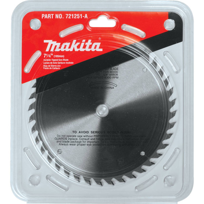 Makita (721251-A) 7-1/4" 40T Carbide-Tipped Circular Saw Blade