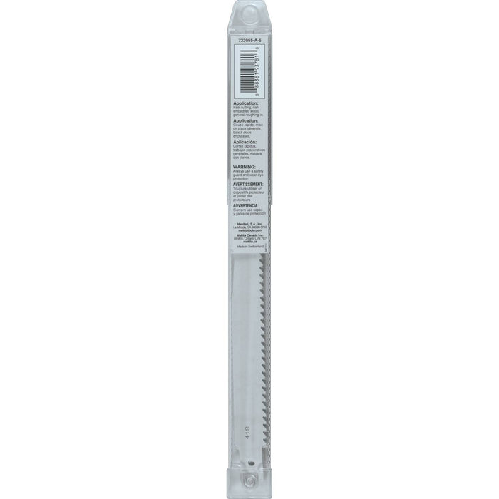 Makita (723055-A-5) 9" Wood Cutting Recipro Saw Blade, 6TPI, 5/pk