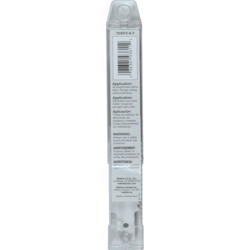 Makita (723072-A-3) 6" Demolition Recipro Saw Blade, 6TPI, 3/pk