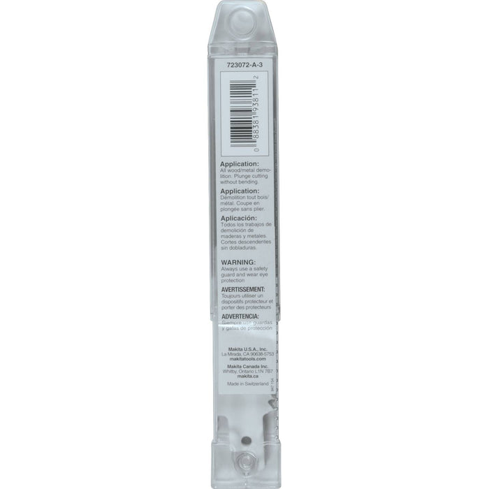 Makita (723072-A-3) 6" Demolition Recipro Saw Blade, 6TPI, 3/pk