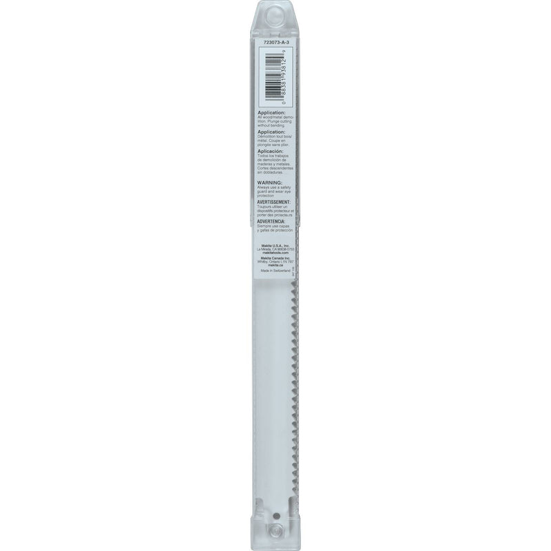 Makita (723073-A-3) 9" Demolition Recipro Saw Blade, 6TPI, 3/pk