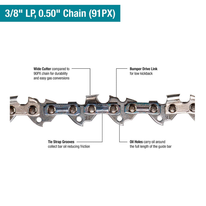 Makita (GCU06T1) 40V max XGT® Brushless 18" Chain Saw Kit, with one battery (5.0Ah)
