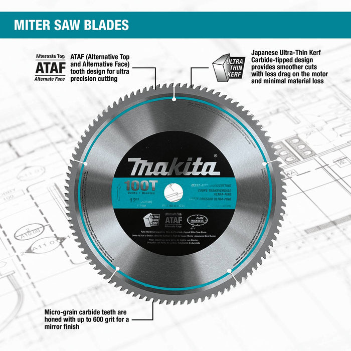 Makita (A-93728) 12" 80T Micro-Polished Miter Saw Blade