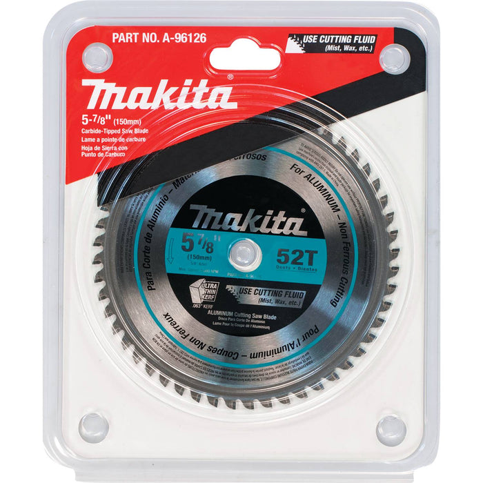 Makita (A-96126) 5-7/8" 52T Carbide-Tipped Saw Blade, Aluminum