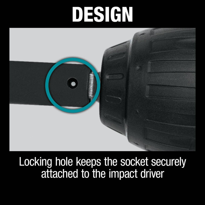 Makita (A-96285) 11/16" Deep Well SAE Impact Socket, 1/2" Drive