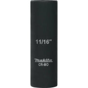 Makita (A-96285) 11/16" Deep Well SAE Impact Socket, 1/2" Drive