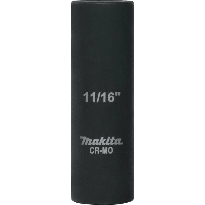 Makita (A-96285) 11/16" Deep Well SAE Impact Socket, 1/2" Drive