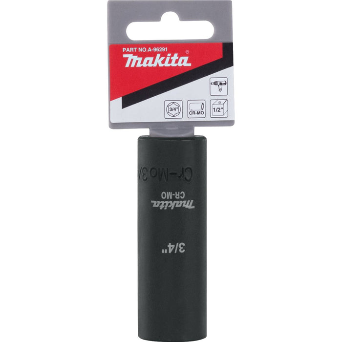 Makita (A-96291) 3/4" Deep Well SAE Impact Socket, 1/2" Drive
