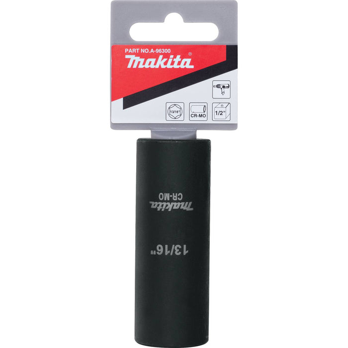 Makita (A-96300) 13/16" Deep Well SAE Impact Socket, 1/2" Drive