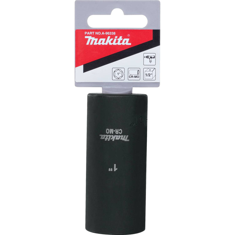 Makita (A-96338) 1" Deep Well SAE Impact Socket, 1/2" Drive