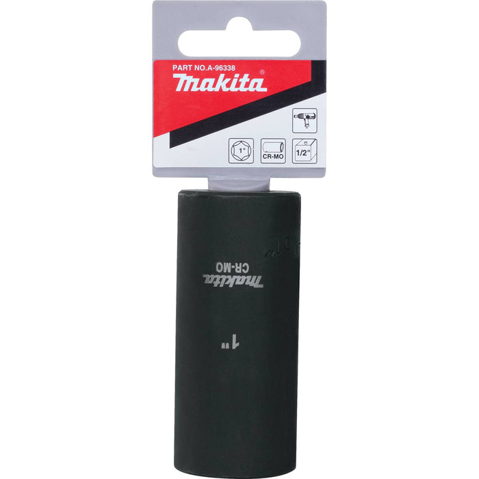 Makita (A-96338) 1" Deep Well SAE Impact Socket, 1/2" Drive