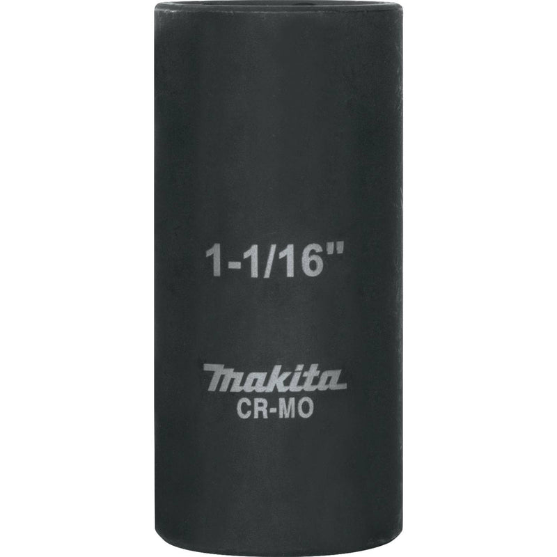 Makita (A-96344) 1-1/16" Deep Well SAE Impact Socket, 1/2" Drive