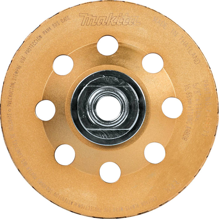 Makita (A-98871) 5" Low-Vibration Diamond Cup Wheel, Turbo