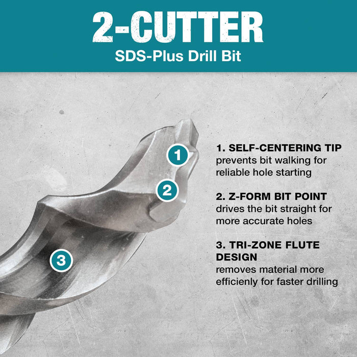 Makita (B-60632) 5/16" x 6" SDS-PLUS Bit, 2-Cutter