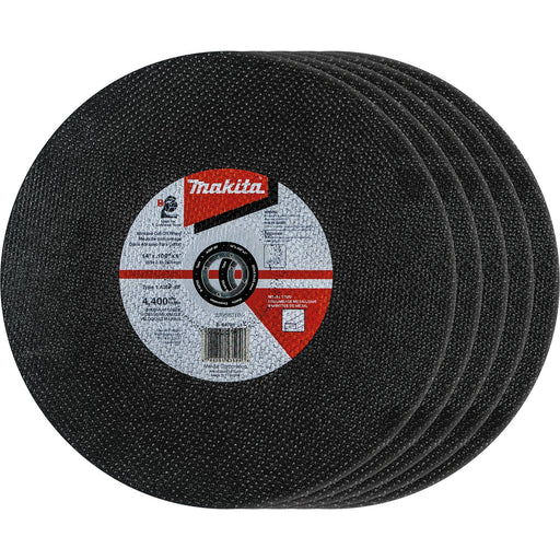 Makita (B-64705-5) 14" x 3/32" x 1" Abrasive Cut-Off Wheel, 5/pk