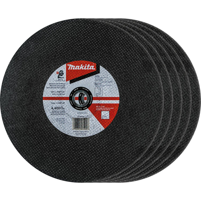 Makita (B-64705-5) 14" x 3/32" x 1" Abrasive Cut-Off Wheel, 5/pk