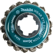 Makita (D-72578) X-LOCK 3-1/8" Stainless Steel Knot Wire Cup Brush