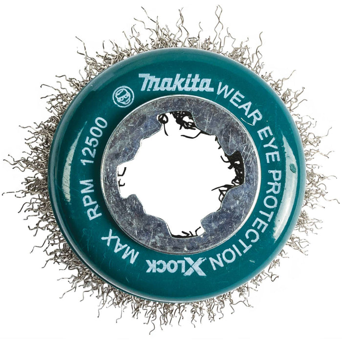 Makita (D-72584) X-LOCK 3" Stainless Steel Crimped Wire Cup Brush