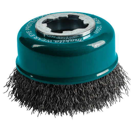 Makita (D-72637) X-LOCK 3" Carbon Steel Crimped Wire Cup Brush