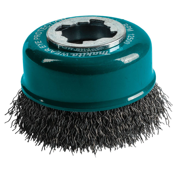 Makita (D-72637) X-LOCK 3" Carbon Steel Crimped Wire Cup Brush