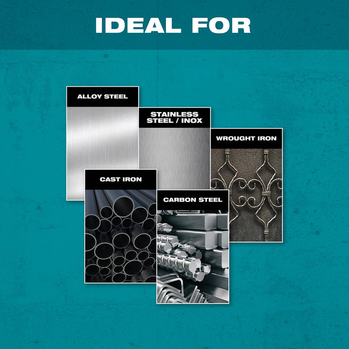 Makita (E-00468) X-LOCK 5" x 1/4" x 7/8" Type 27 General Purpose Metal & Stainless Steel Grinding Wheel, 36 Grit