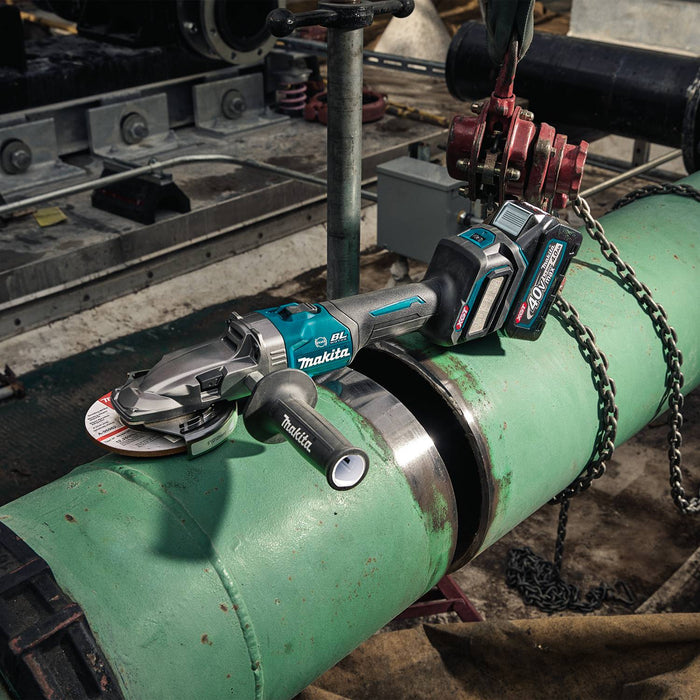 Makita (GAG15Z) 40V max XGT® Brushless  5" Slide Switch Flathead Grinder, Variable Speed, with Electric Brake, Tool Only