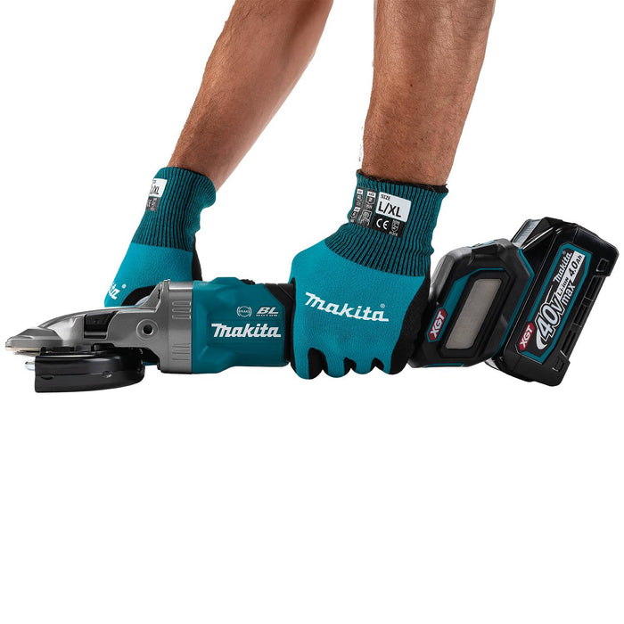 Makita (GAG15Z) 40V max XGT® Brushless  5" Slide Switch Flathead Grinder, Variable Speed, with Electric Brake, Tool Only