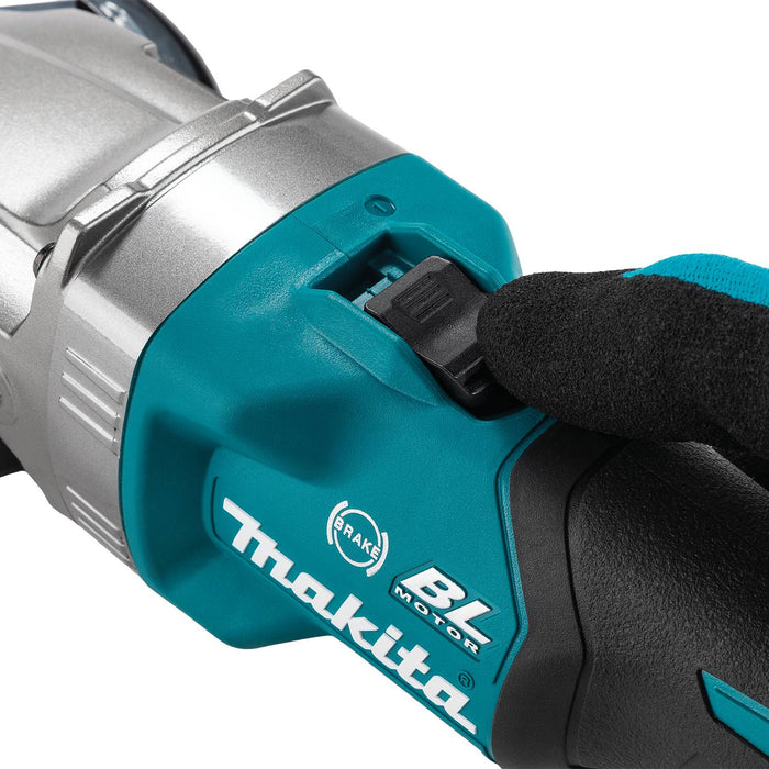 Makita (GAG15Z) 40V max XGT® Brushless  5" Slide Switch Flathead Grinder, Variable Speed, with Electric Brake, Tool Only